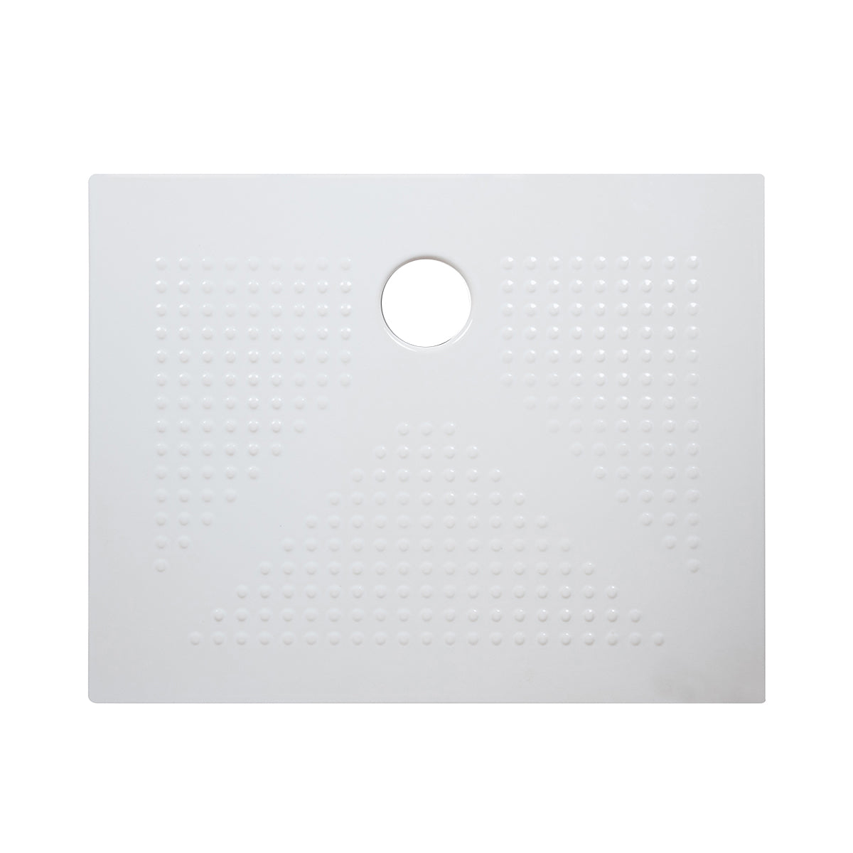 Piatto doccia in ceramica rettangolare DocciaGo 80x120 cm - Bianco lucido