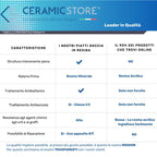 Piatto Doccia quadrato filopavimento 80x80 bianco in resina effetto pietra Emoji riducibile