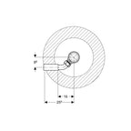 Piletta con piattello diametro cm 6 per piatto doccia Geberit