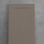 Piatto doccia in resina modello Titano 90x90 cm taupe effetto pietra