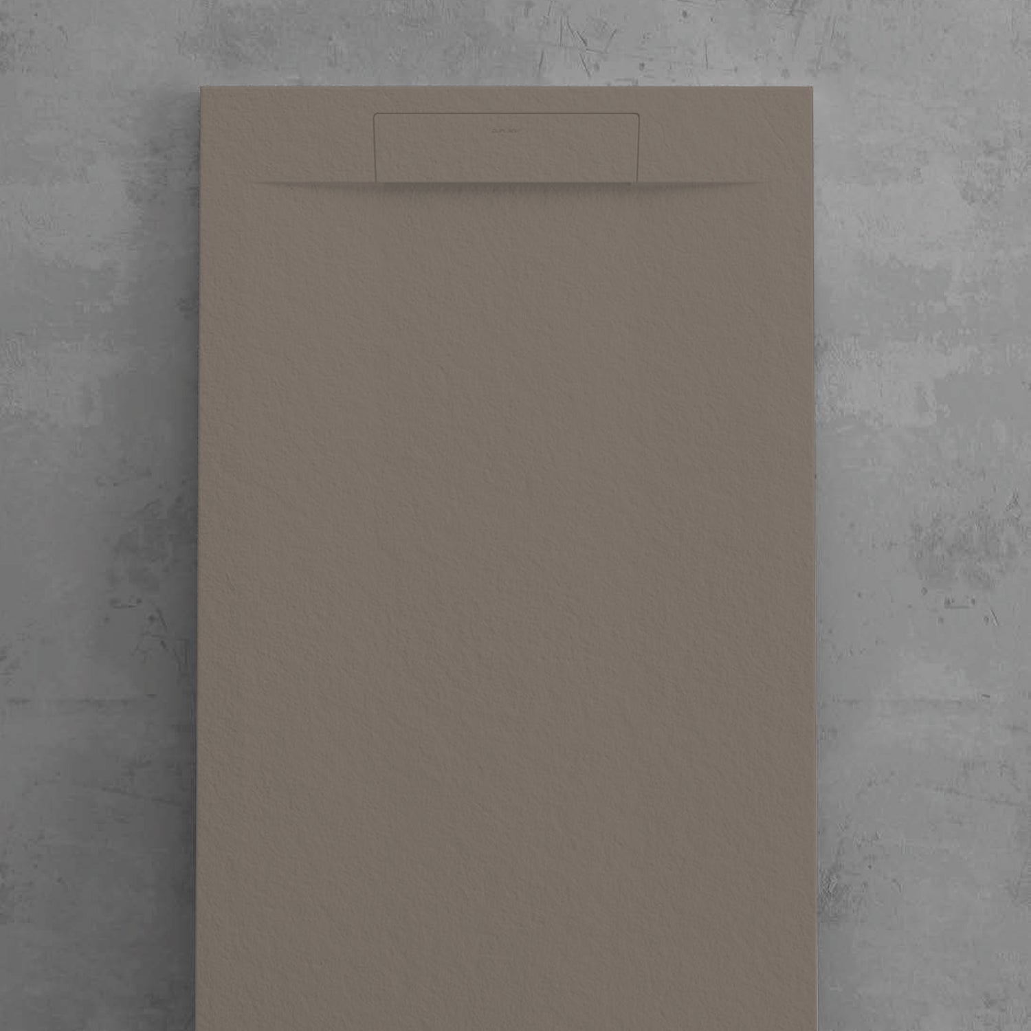 Piatto doccia in resina modello Titano 90x110 cm taupe effetto pietra