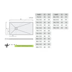 Piatto doccia rettangolare 80x100 in marmoresina sabbia DocciaGo modello Infinity Stone H 2