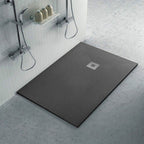 Piatto doccia rettangolare 70x100 in marmoresina Grafite DocciaGO modello Infinity Stone H 2