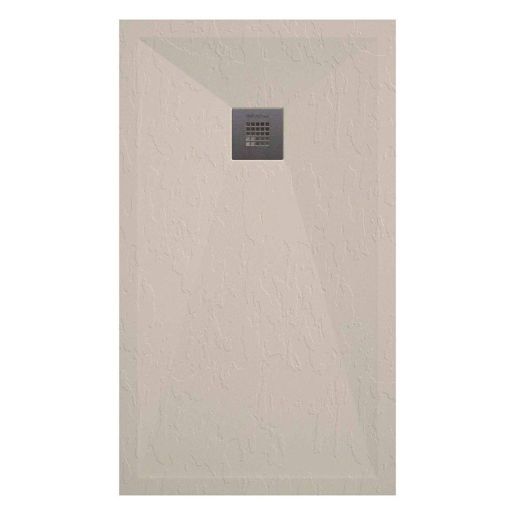 Piatto doccia in resina modello Plus 70x70cm crema ardesia