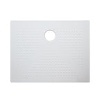 Piatto doccia in ceramica rettangolare DocciaGo 80x120 cm - Bianco opaco