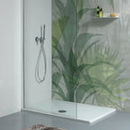 Piatto doccia in ceramica rettangolare DocciaGo 80x120 cm - Bianco opaco