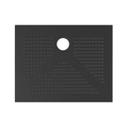 Piatto doccia in ceramica rettangolare DocciaGo 80x120 cm - Nero opaco