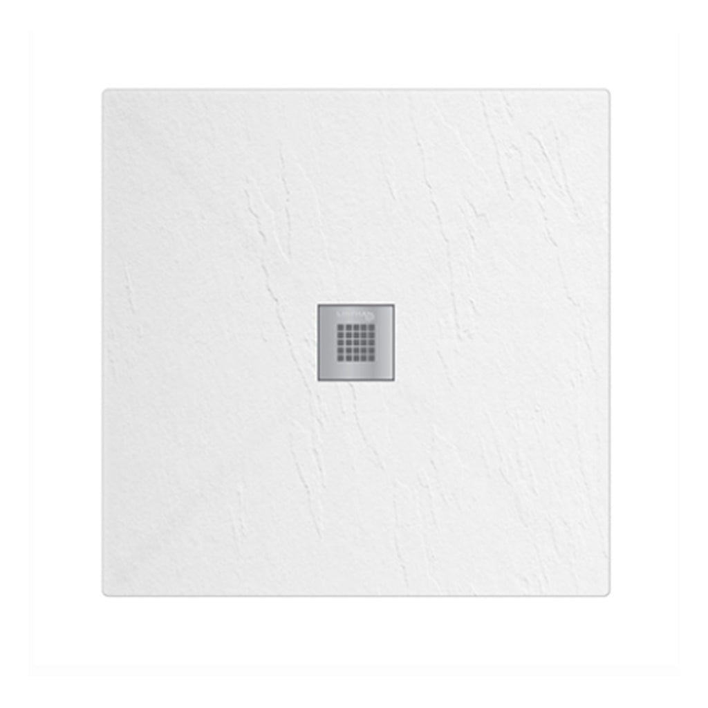 Piatto doccia in mineralmarmo modello Estasi 80x80 cm bianco