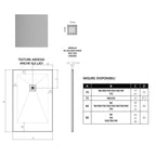 Piatto doccia in mineralmarmo modello Estasi 90x90 cm bianco