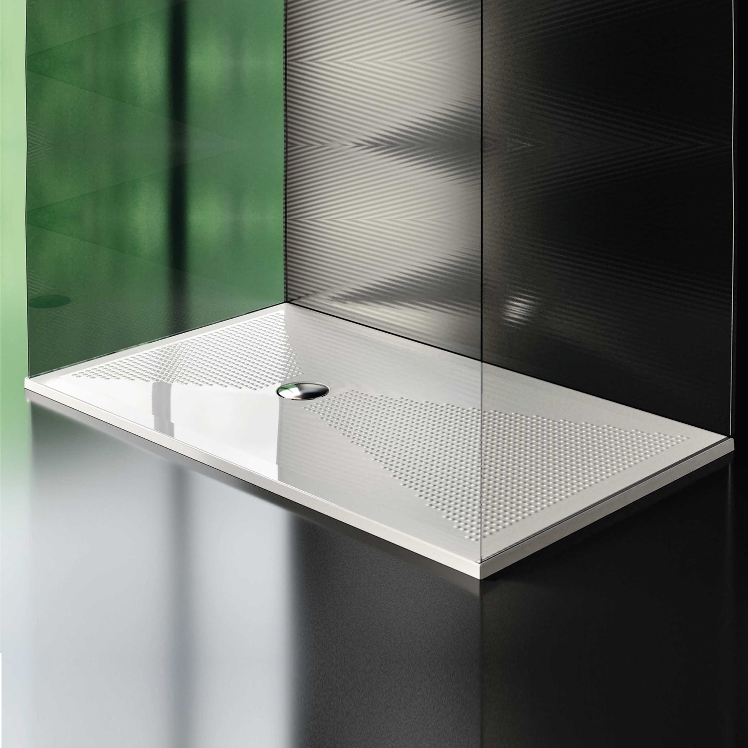 Piatto doccia in ceramica cm 80x80 h3 modello Up di Althea - Bianco Lucido