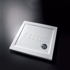 Piatto doccia quadrato Althea Ito cm 80x80 ceramica bianca foro diametro cm 8