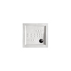 Piatto doccia quadrato Althea Ito cm 90x90 ceramica bianca foro diametro cm 8