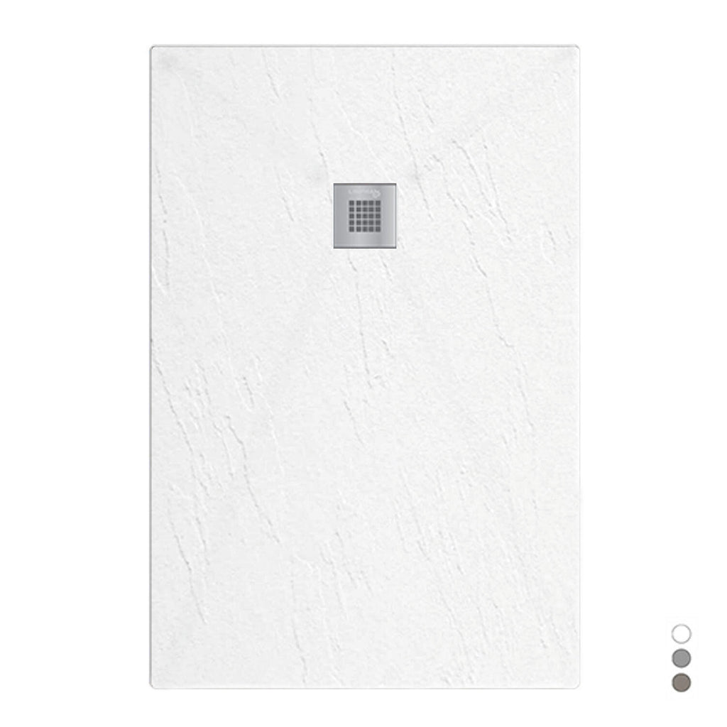 Piatto doccia in mineralmarmo modello Estasi 80x90 cm bianco