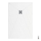 Piatto doccia in mineralmarmo modello Estasi 80x90 cm bianco