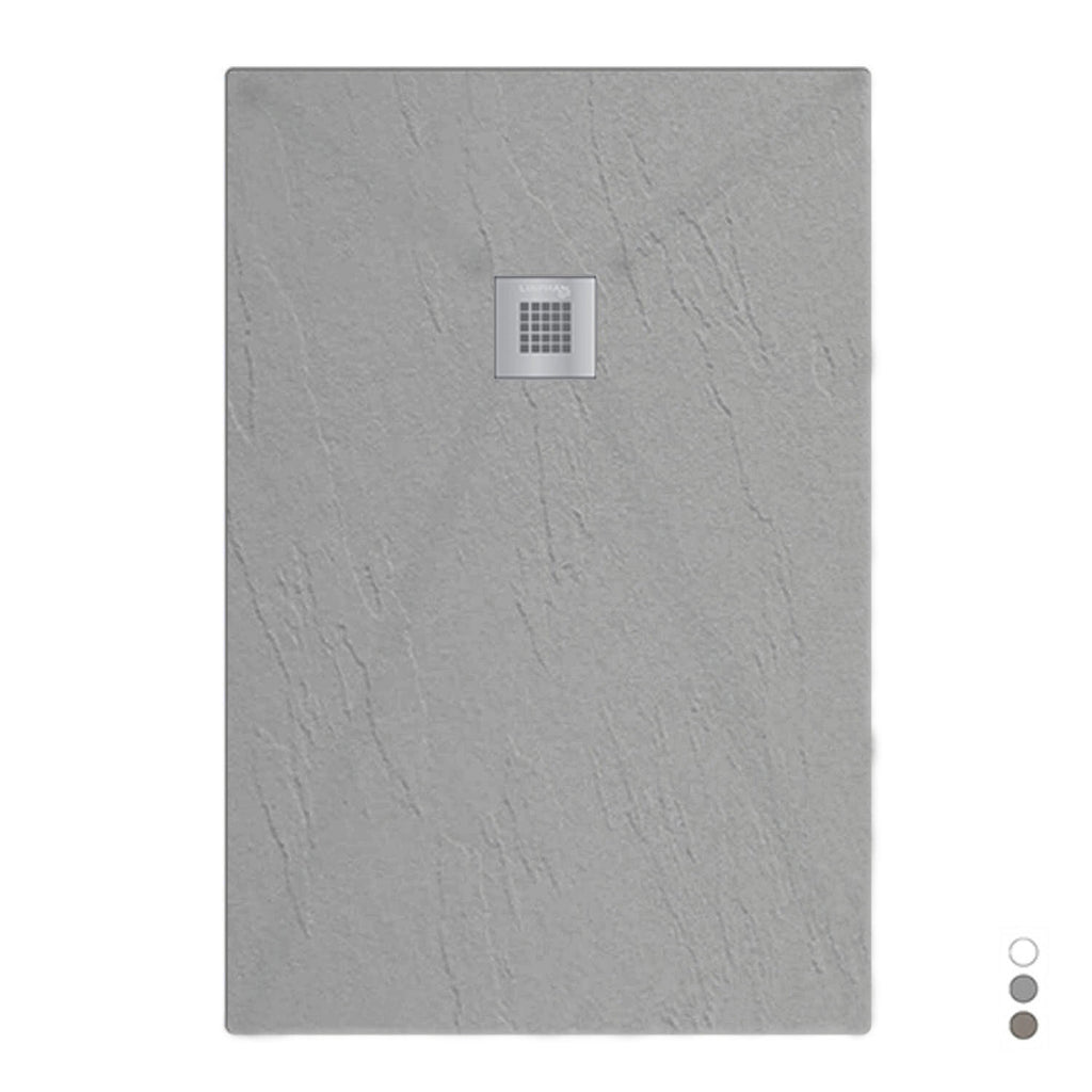 Piatto doccia in mineralmarmo modello Estasi 70x80 cm cemento