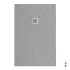 Piatto doccia in mineralmarmo modello Estasi 70x80 cm cemento