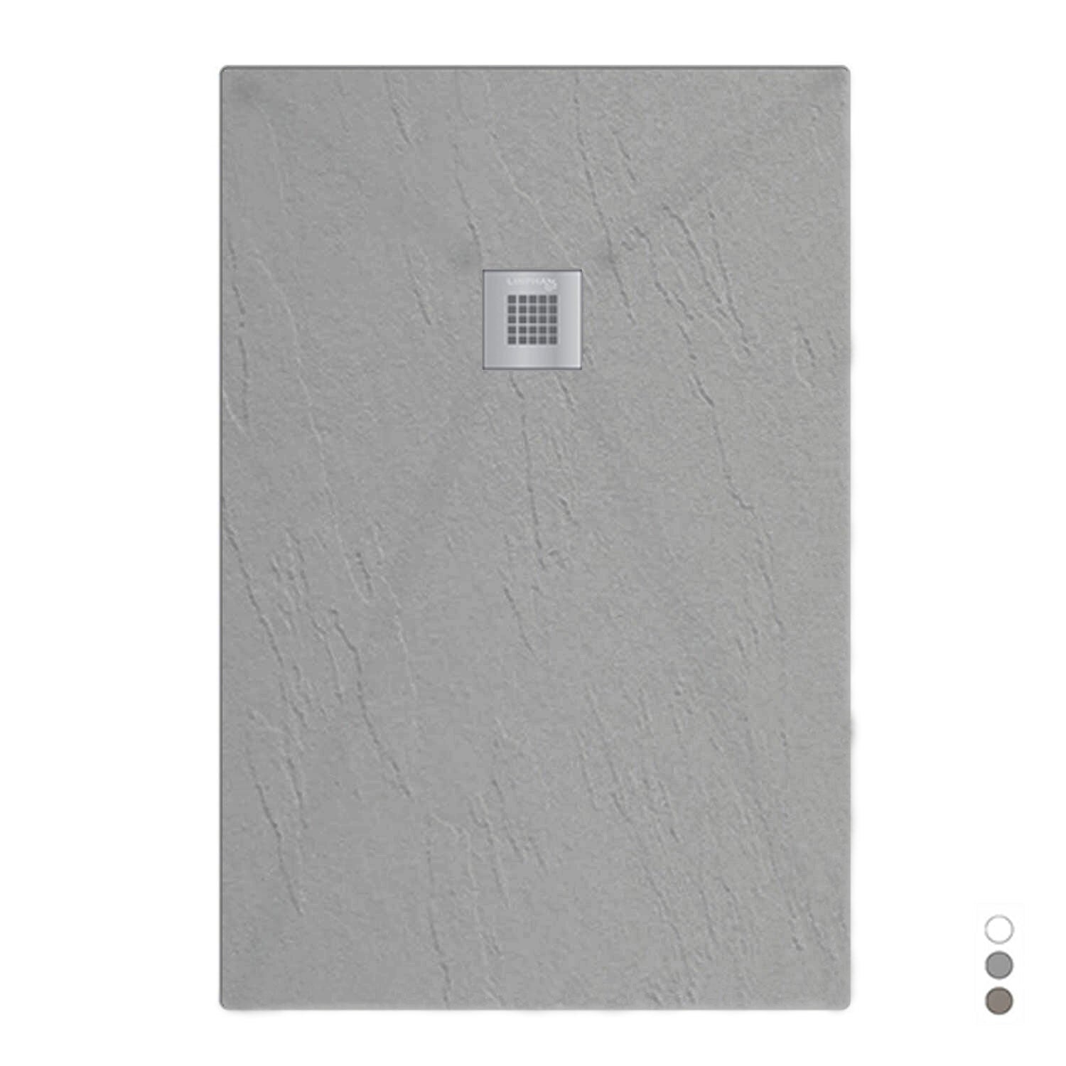Piatto doccia in mineralmarmo modello Estasi 70x80 cm cemento