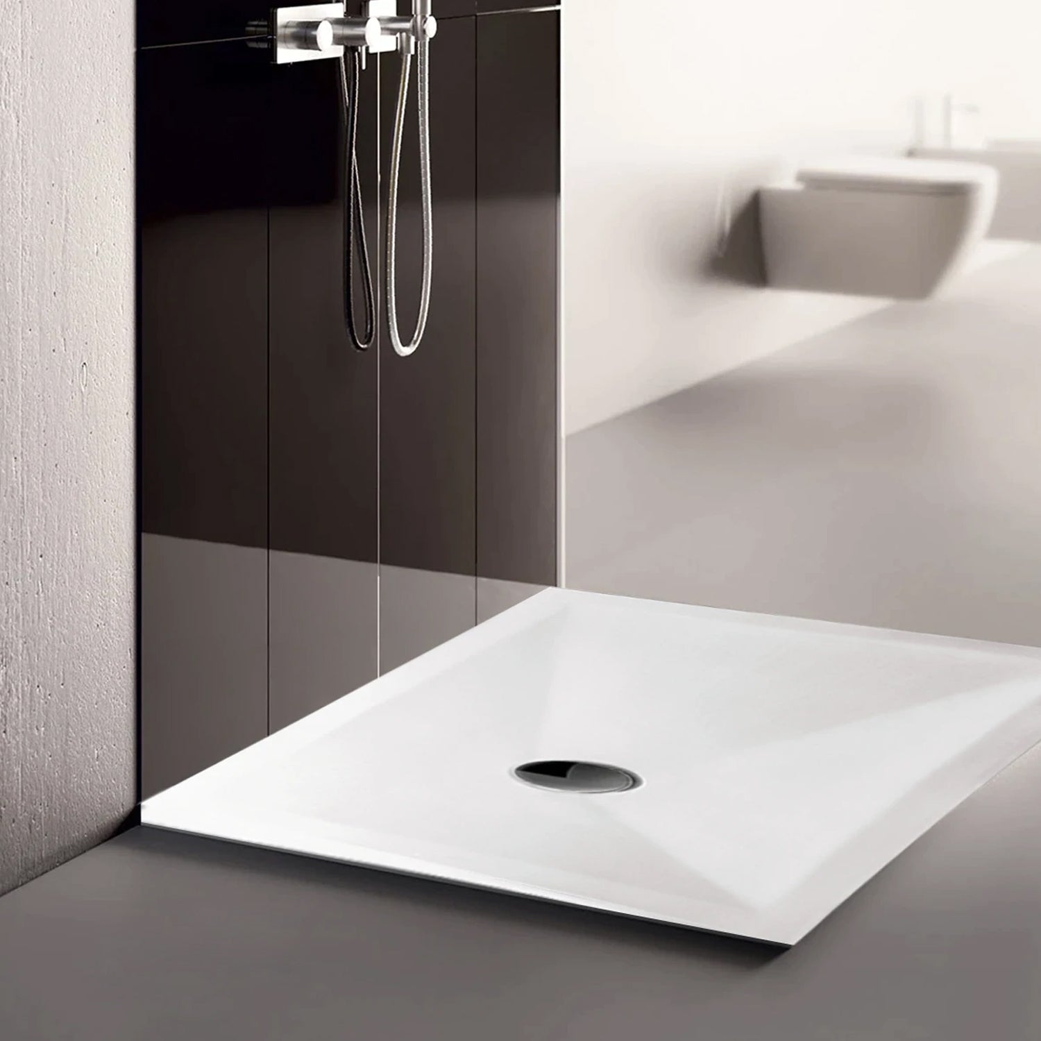 Piatto doccia in ceramica cm 70x100 h3 modello JÃ² di Althea - Bianco Opaco