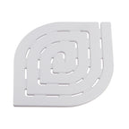 Pedana doccia 54.5x54.5 modello Spirale di Gedy - Bianco