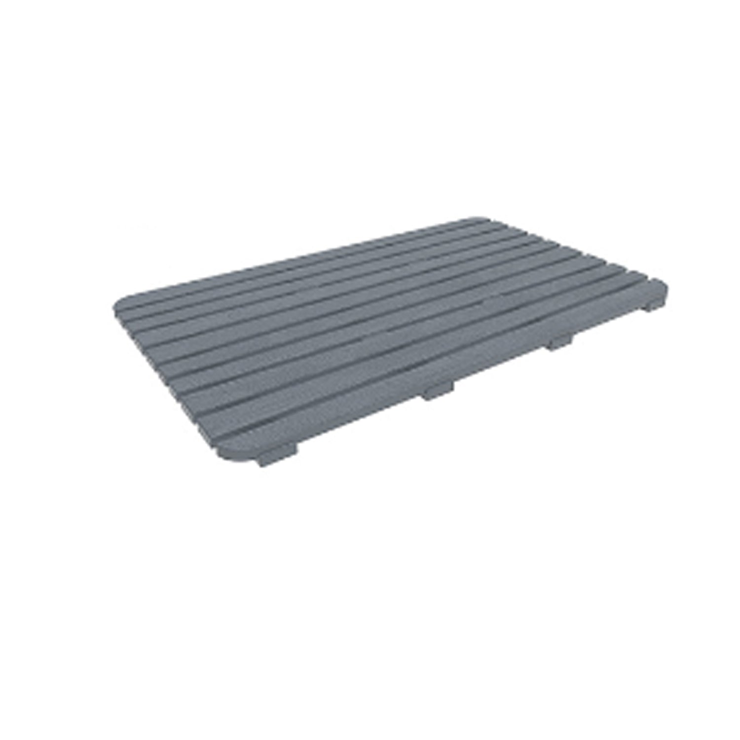 Pedana doccia rigida modello Woody 80x50 cm - Grigia