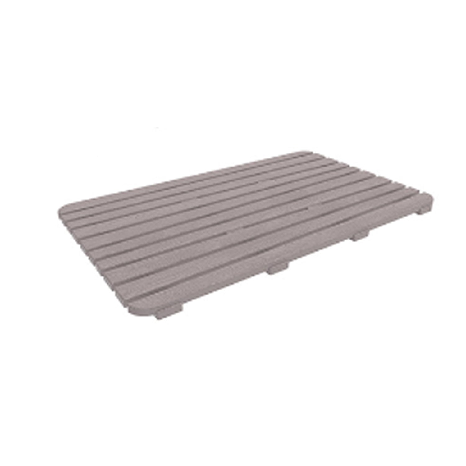 Pedana doccia rigida modello Woody 80x50 cm - Tortora