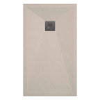 Piatto doccia in resina modello Plus 100x100cm crema ardesia