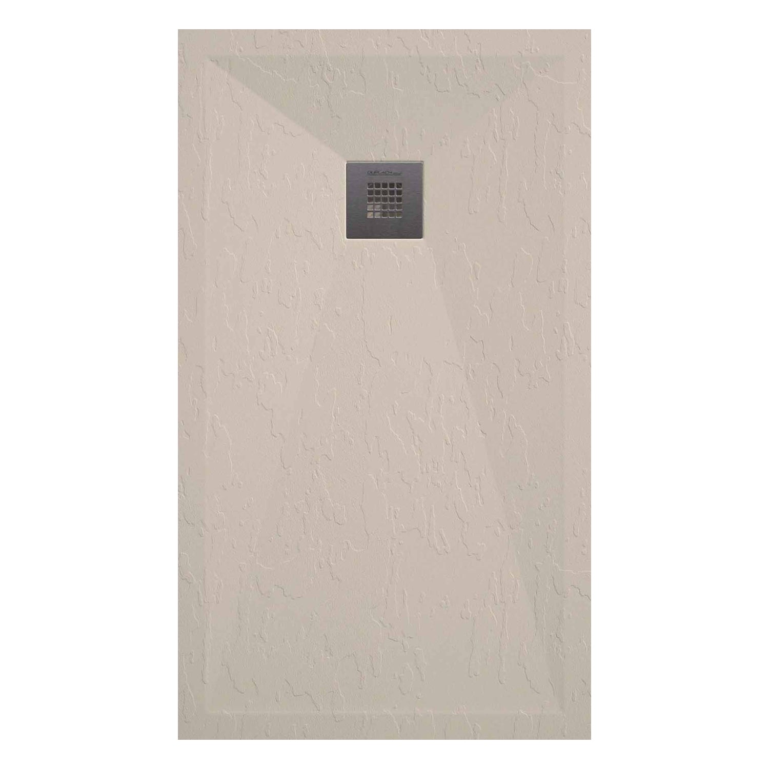 Piatto doccia in resina modello Plus 100x100cm crema ardesia