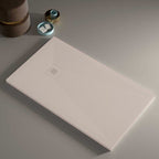 Piatto doccia in resina modello Plus 100x100cm crema ardesia