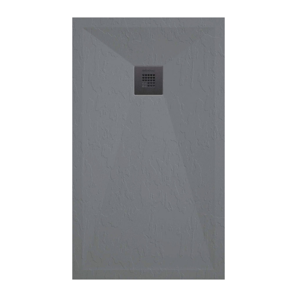 Piatto doccia in resina modello Plus 80x190cm grigio ardesia