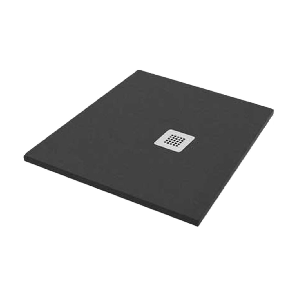 Piatto doccia quadrato DocciaGo 100x100 cm - Grigio effetto pietra