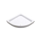 Piatto doccia angolare DocciaGo 75x75 con foro piletta Ã˜ 60 - Bianco