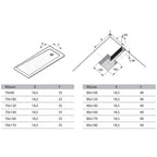 Piatto doccia rettangolare DocciaGo 70x160 cm - Bianco