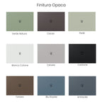 Piatto doccia quadrato in ceramica modello SoloDue cm 80x80 nero lucido