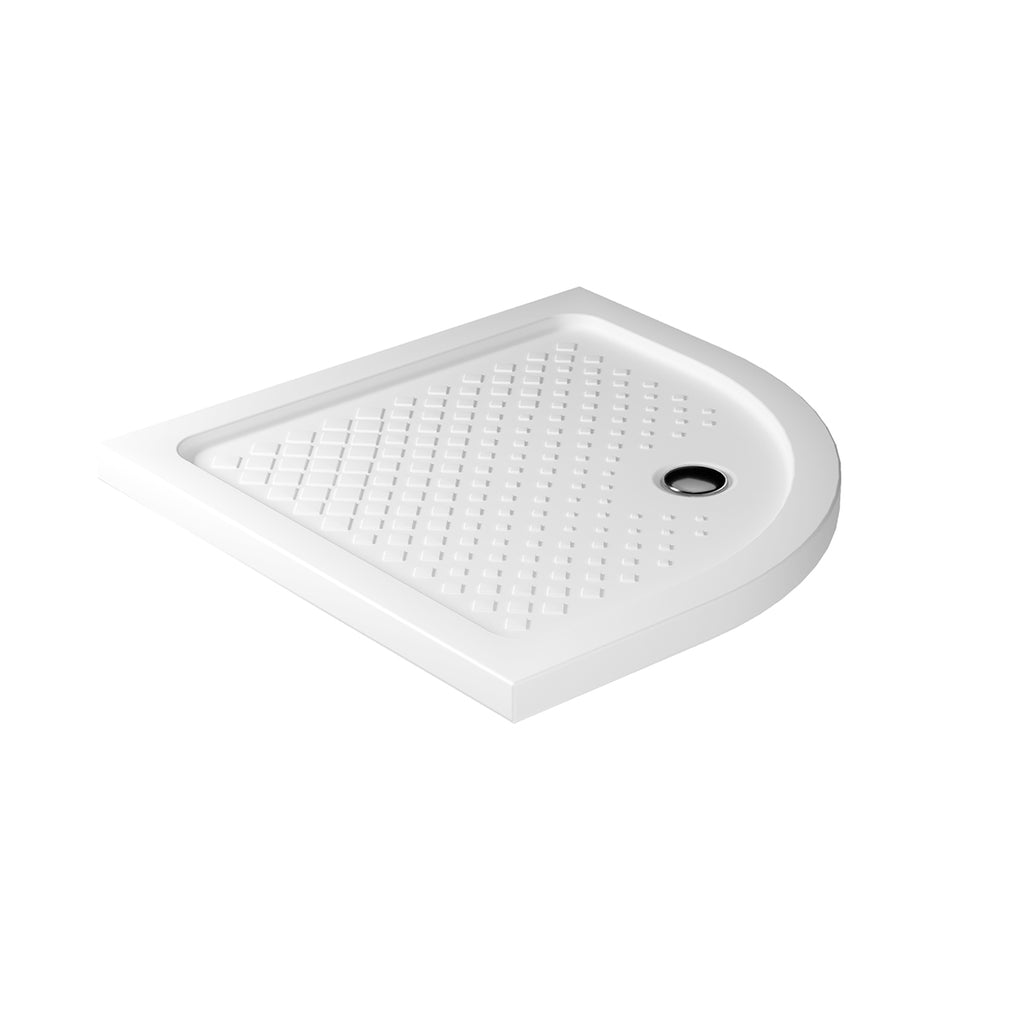 Piatto doccia angolare Galassia in ceramica 80x80 cm - Bianco