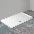 Piatto doccia rettangolare Galassia in ceramica 80x100 cm - Bianco