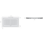 Piatto doccia rettangolare Galassia in ceramica 80x140 cm - Bianco