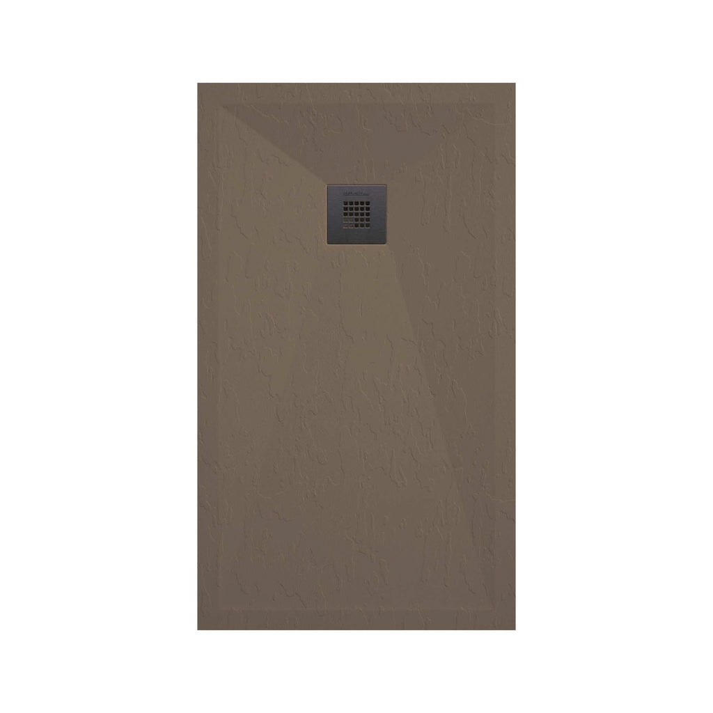Piatto doccia in resina modello Plus 70x70cm taupe ardesia