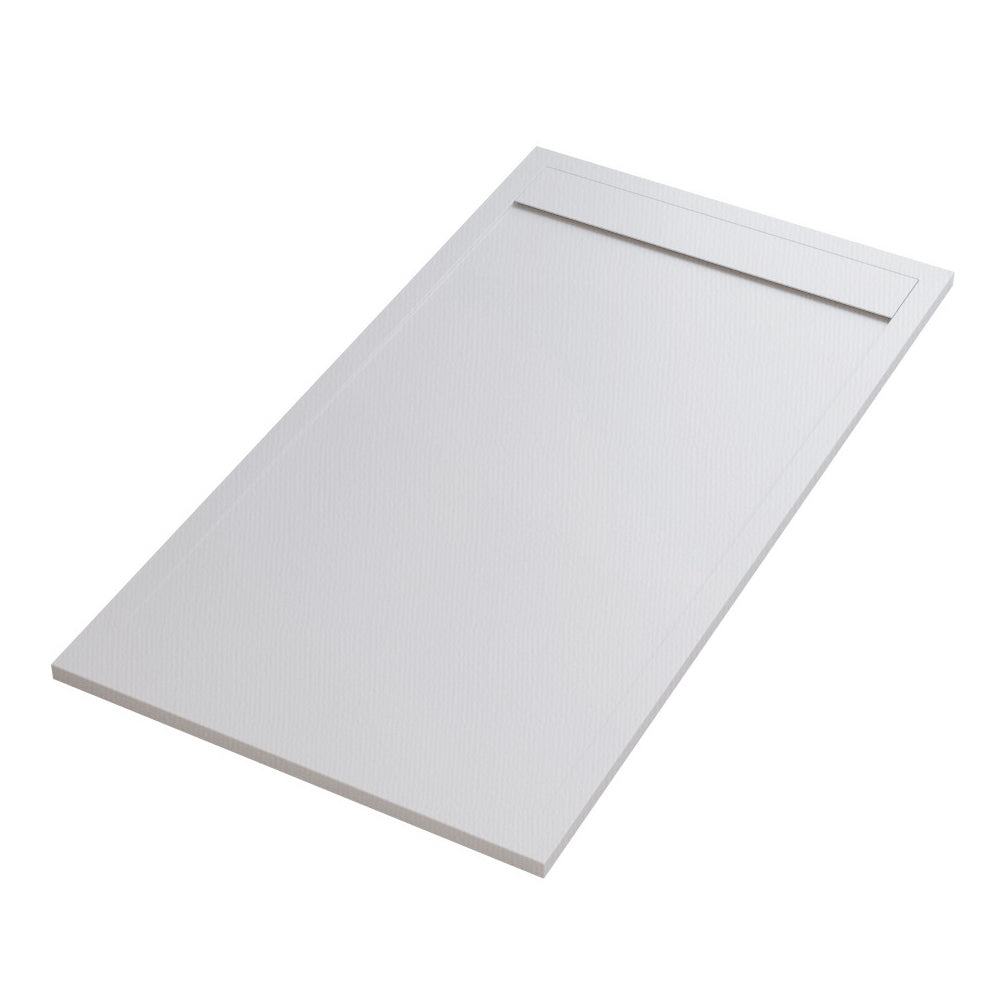 Piatto doccia in gel coat Spirit con griglia in tinta cm 70x100 Bianco Segnale