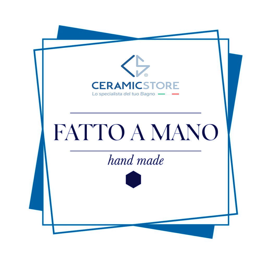Piatto doccia angolare Althea Ito cm 90x72 ceramica bianca foro diametro cm 8