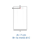 Piatto doccia in marmoresina Titano 70x120cm bianco effetto pietra