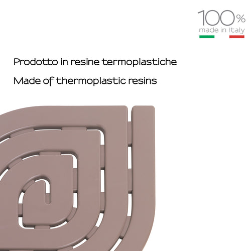 8083-52 - Pedana doccia Dimensioni 54.5x54.5 modello Spirale Gedy - Colore Tortora