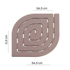 8083-52 - Pedana doccia Dimensioni 54.5x54.5 modello Spirale Gedy - Colore Tortora