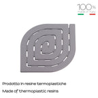8083-08 - Pedana doccia Dimensioni 54.5x54.5 modello Spirale Gedy - Colore Grigio