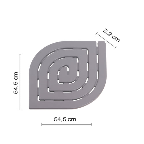 8083-08 - Pedana doccia Dimensioni 54.5x54.5 modello Spirale Gedy - Colore Grigio