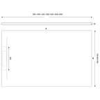 Piatto doccia Maiya 70x90 bianco in mineralmarmo