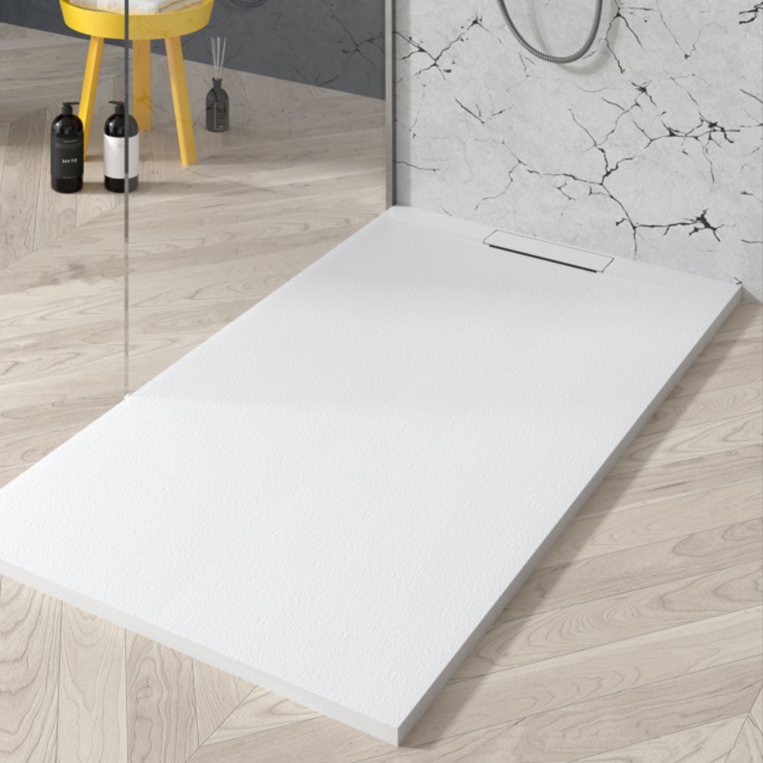 Piatto doccia Maiya 90x160 bianco in mineralmarmo