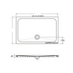 Piatto doccia cotone in ceramica 80X80cm linea Rapid