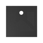 Piatto doccia quadrato DocciaGo 90x90 cm in ceramica - Nero opaco