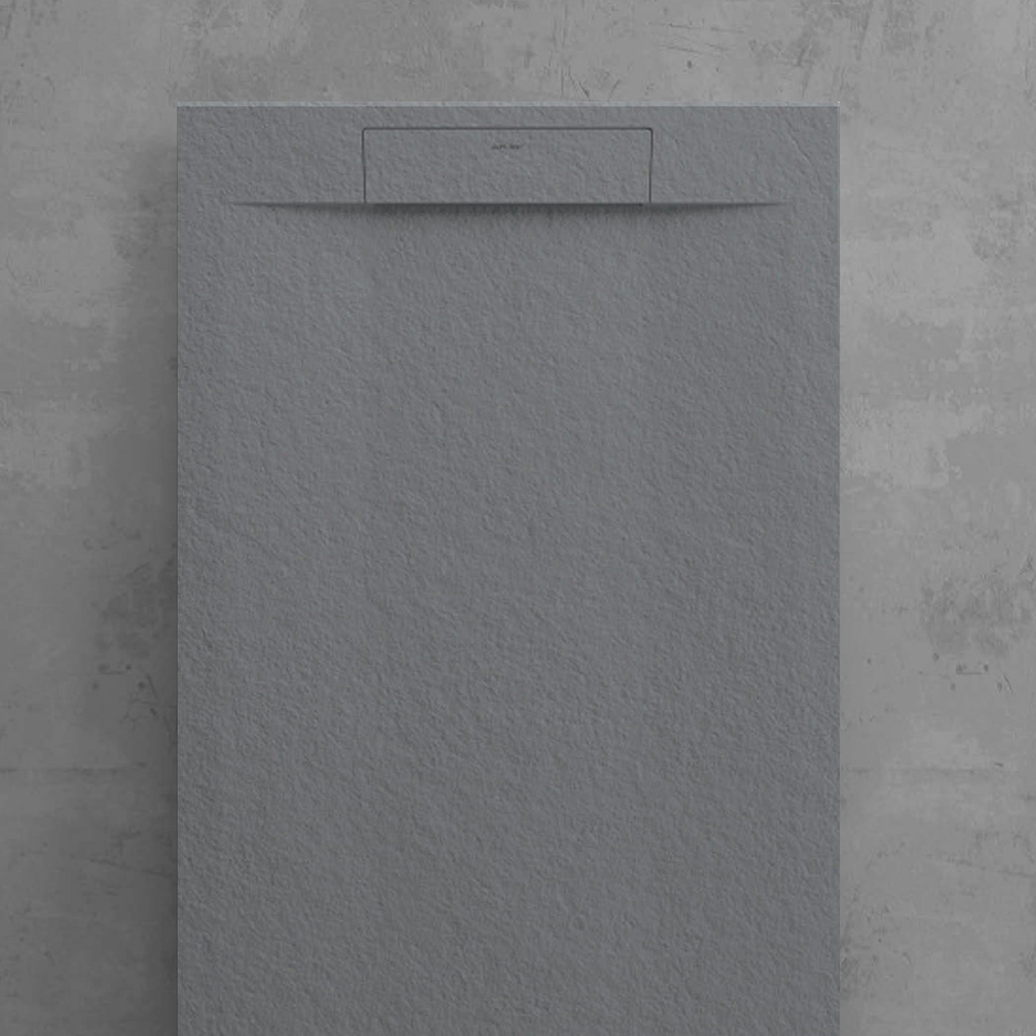 Piatto doccia in resina modello Titano 70x70 cm grigio scuro effetto pietra