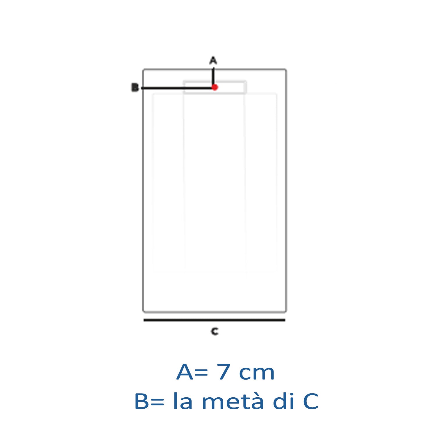Piatto doccia in resina modello Titano 80x140 cm grigio scuro a effetto pietra